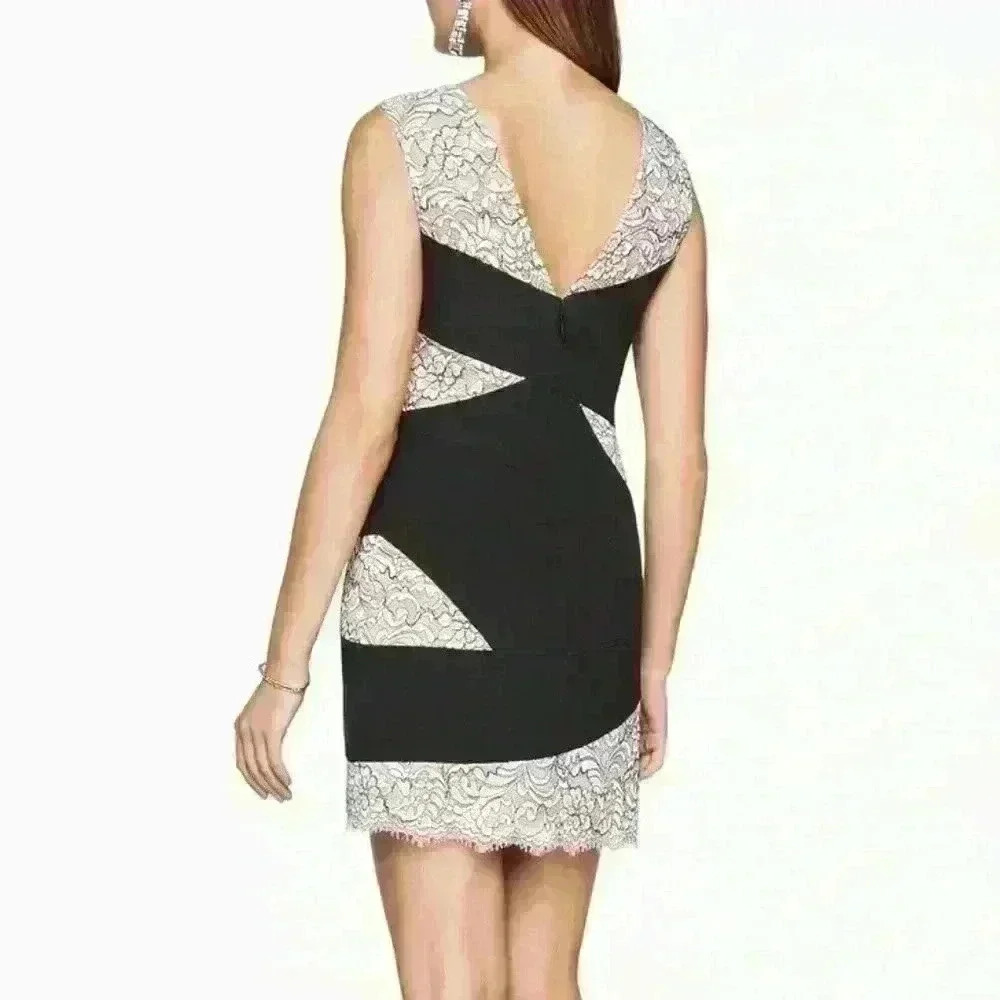 NEW! BCBGMaxazria Women’s 4 Mathilde Lace Dress NWT $298 - Picture 2 of 4